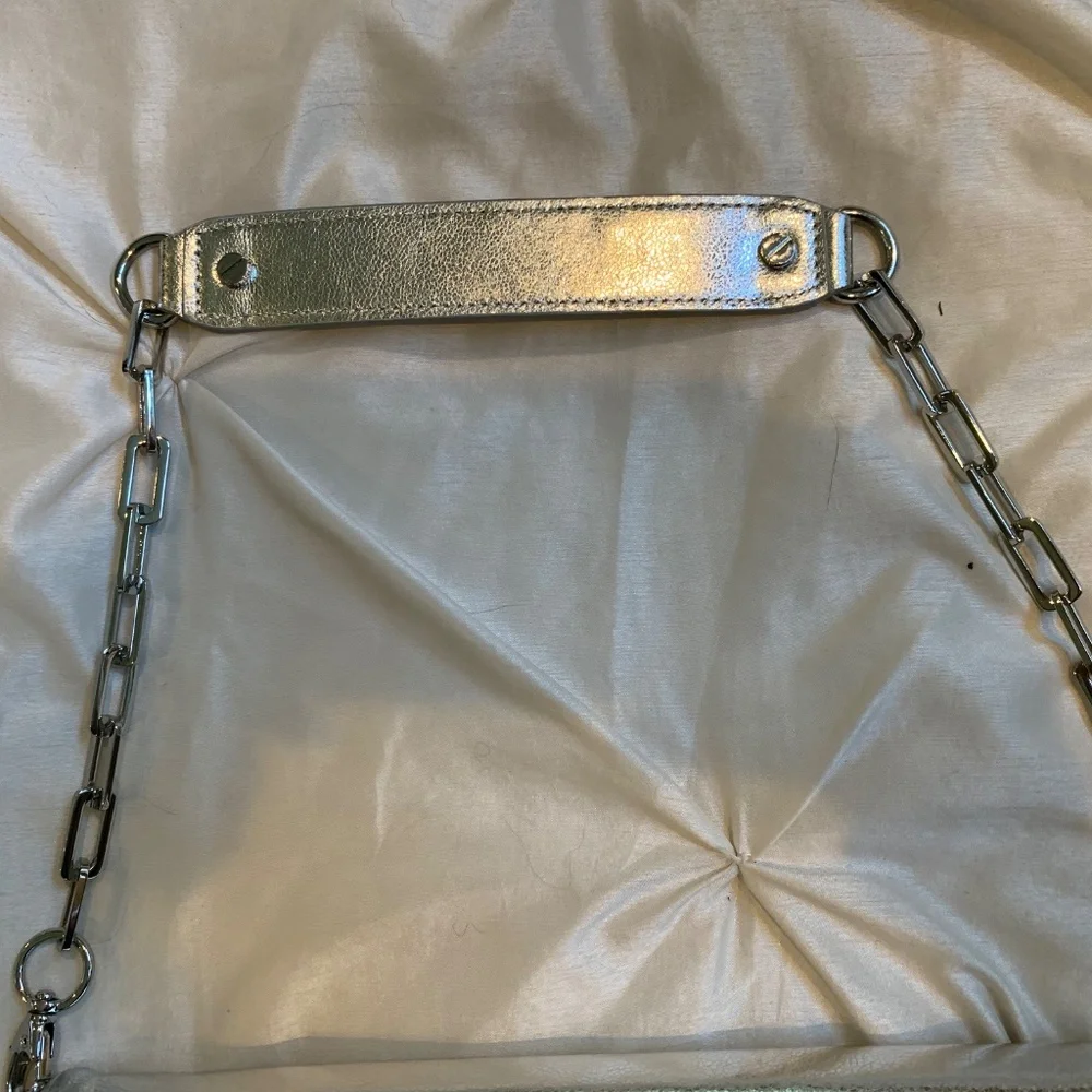 Tory Burch Silver Leather Handbag